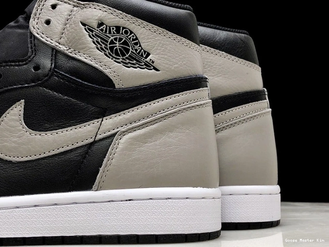 Grey Air 1 OG High Jordan Black 555088-013 Shadow Retro 0805